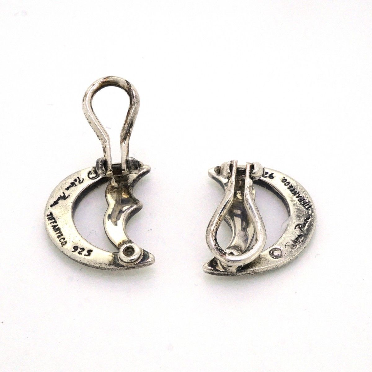 Tiffany & Co Earrings Crescent 925 Sterling Silver — view 3