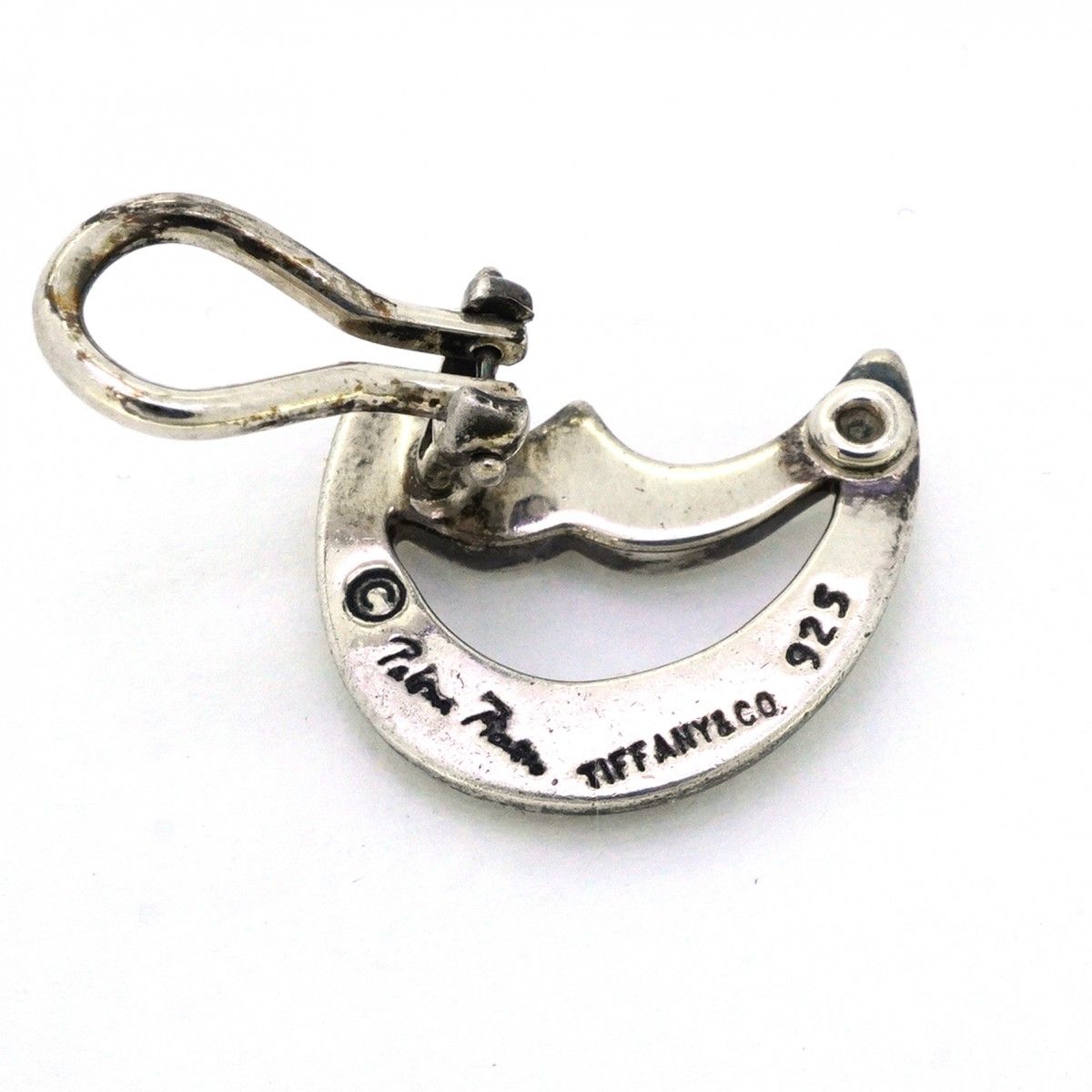 Tiffany & Co Earrings Crescent 925 Sterling Silver — view 4