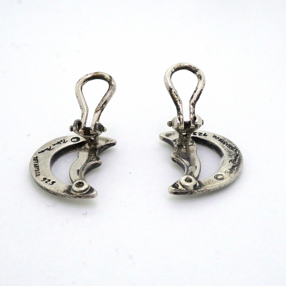 Tiffany & Co Earrings Crescent 925 Sterling Silver — view 6