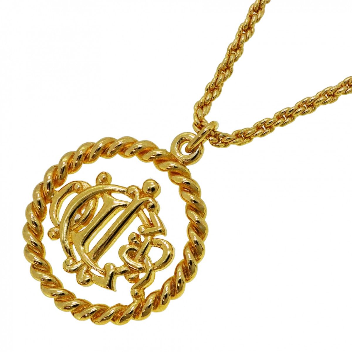 Dior Necklace Emblem Round
