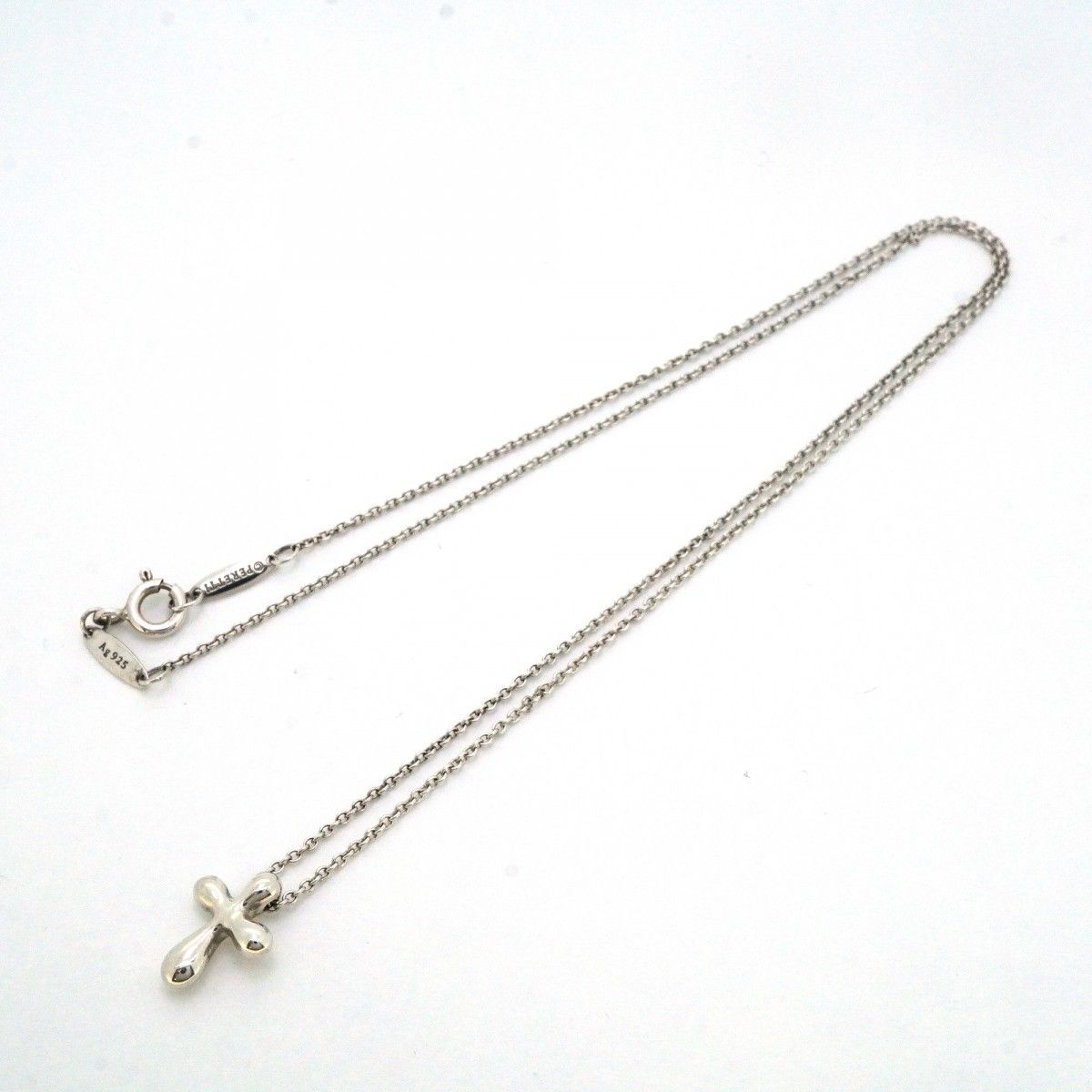 Tiffany & Co Necklace Small Cross 925 Sterling Silver — view 3