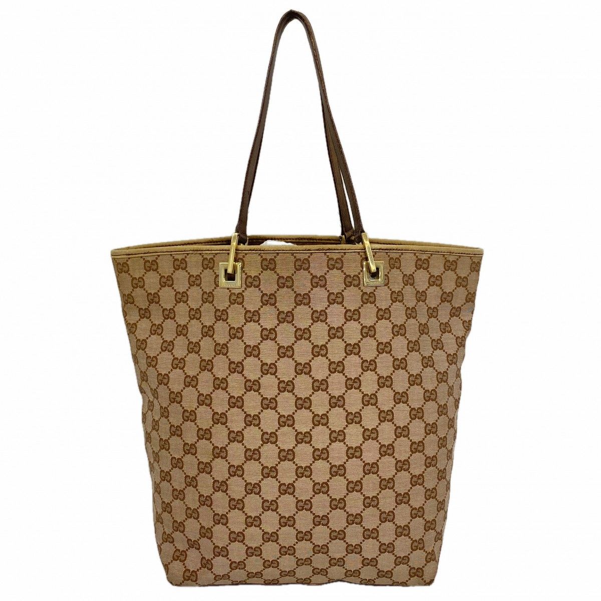 Gucci Tote 002 Canvas Pink Beige Champagne Gold