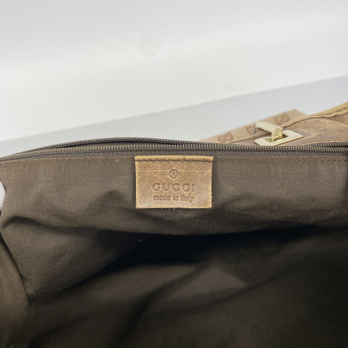 Gucci Tote 002 Canvas Pink Beige Champagne Gold — view 5