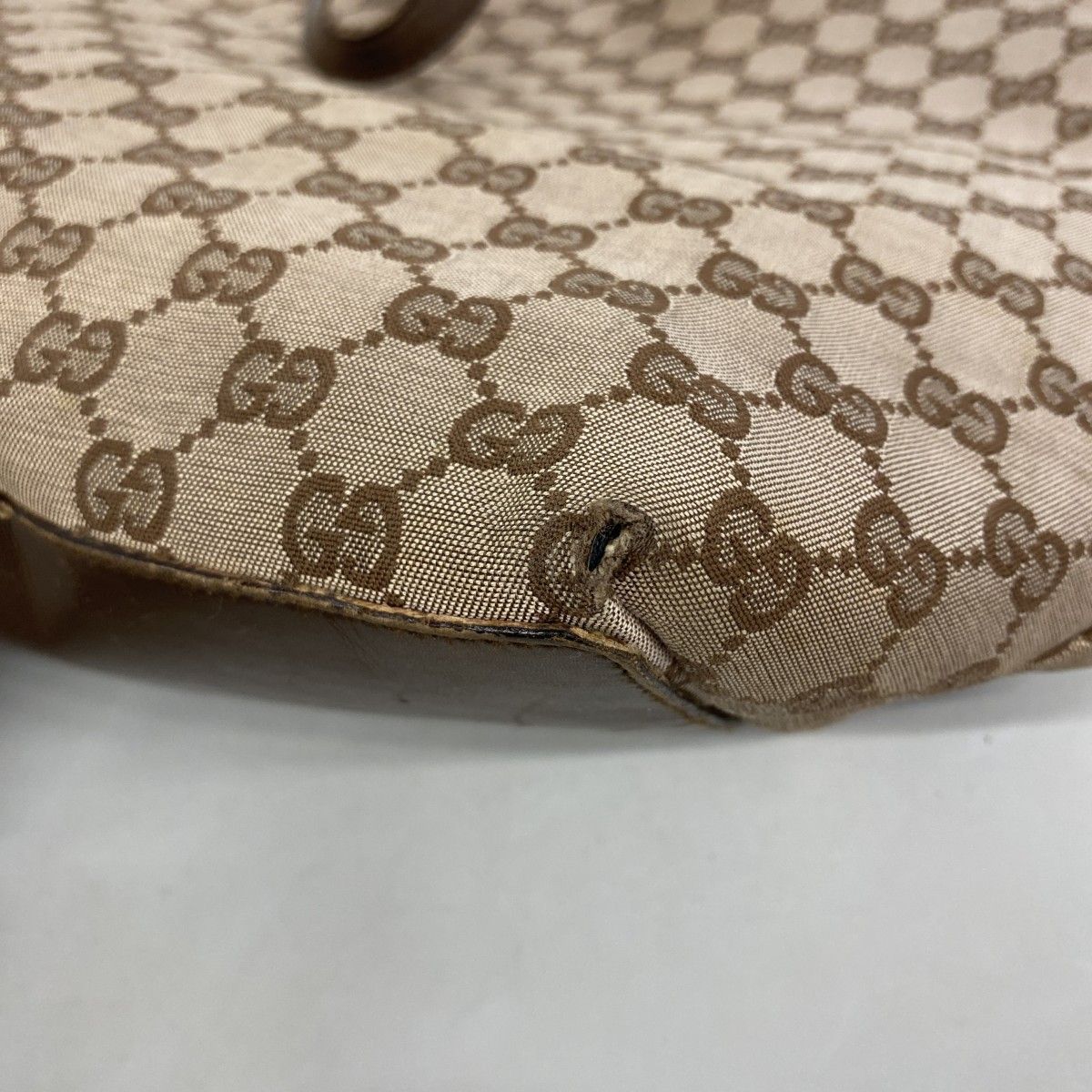 Gucci Tote 002 Canvas Pink Beige Champagne Gold — view 6