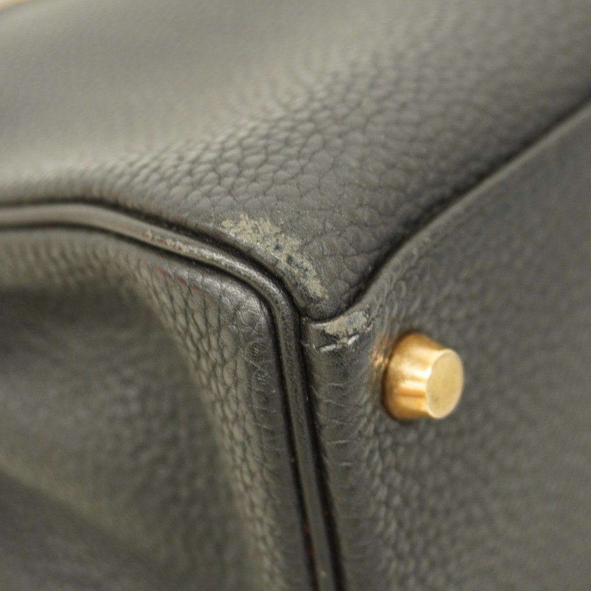 Hermes Handbag Kelly 32 Togo Black Gold 2-Way Bag — view 6