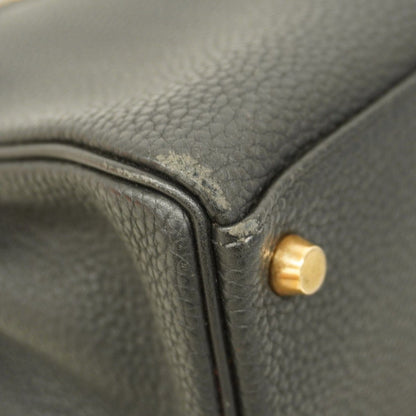 Hermes Handbag Kelly 32 Togo Black Gold 2-Way Bag — view 6