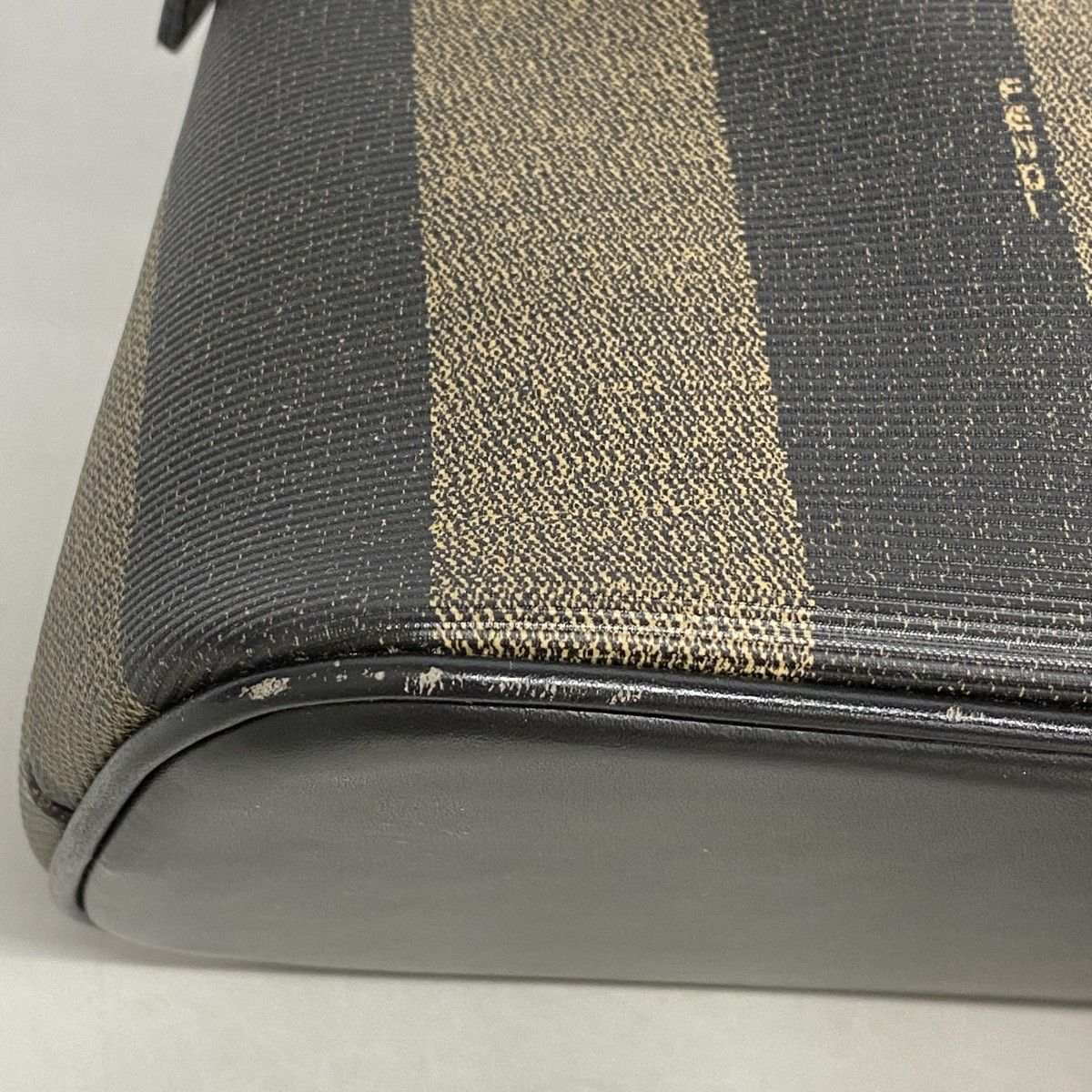 Fendi Handbag Pecan Brown Black Gold — view 6