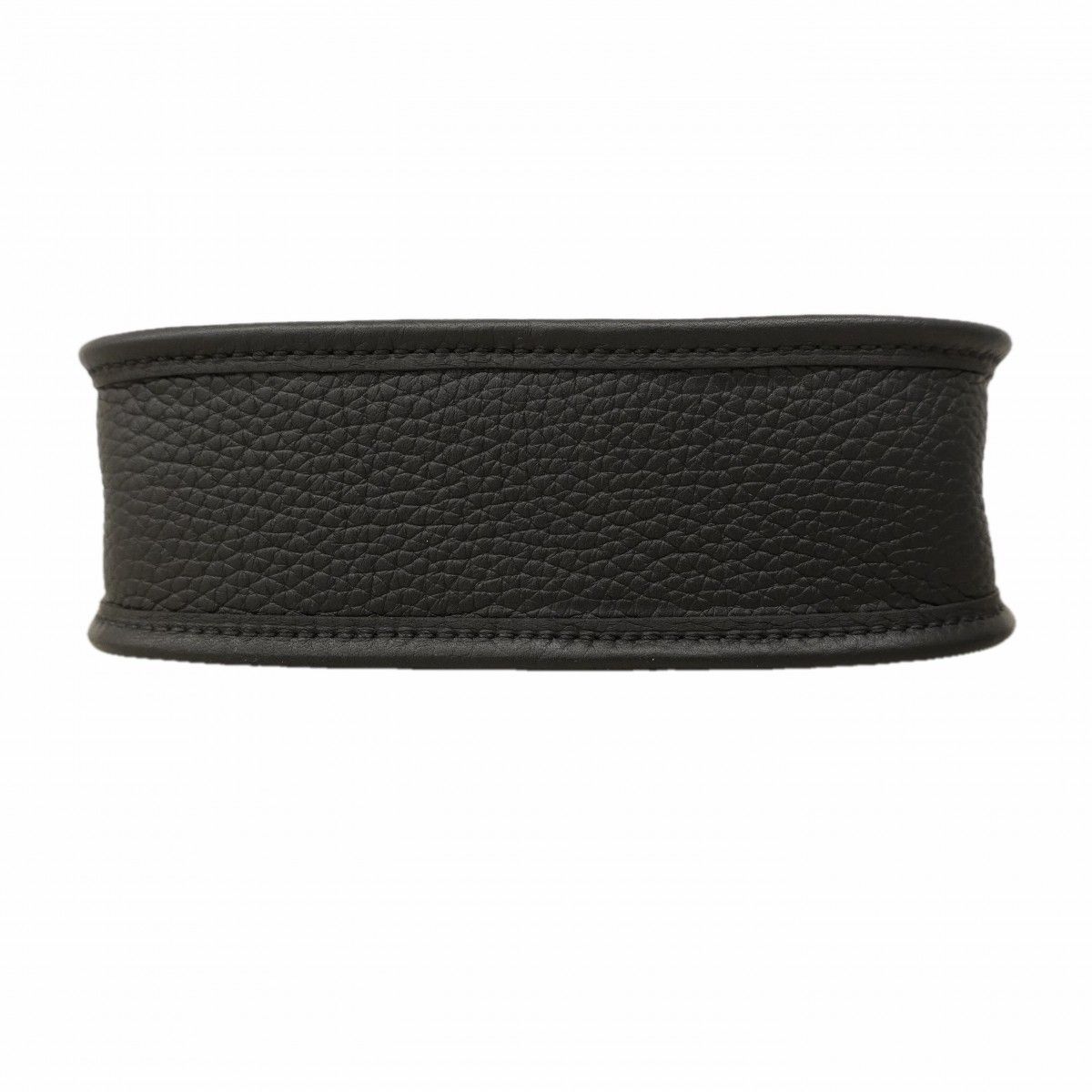 Hermes Shoulder Bag Evelyne TPM Taurillon Clemence Black Gold — view 3