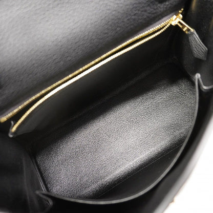 Hermes Handbag Kelly 25 Togo Black Gold 2-Way Bag — view 4