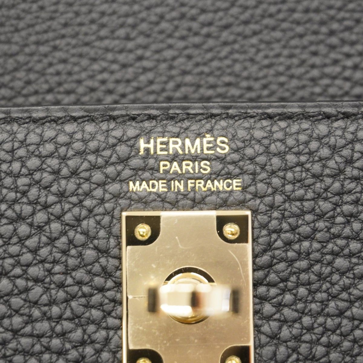 Hermes Handbag Kelly 25 Togo Black Gold 2-Way Bag — view 5