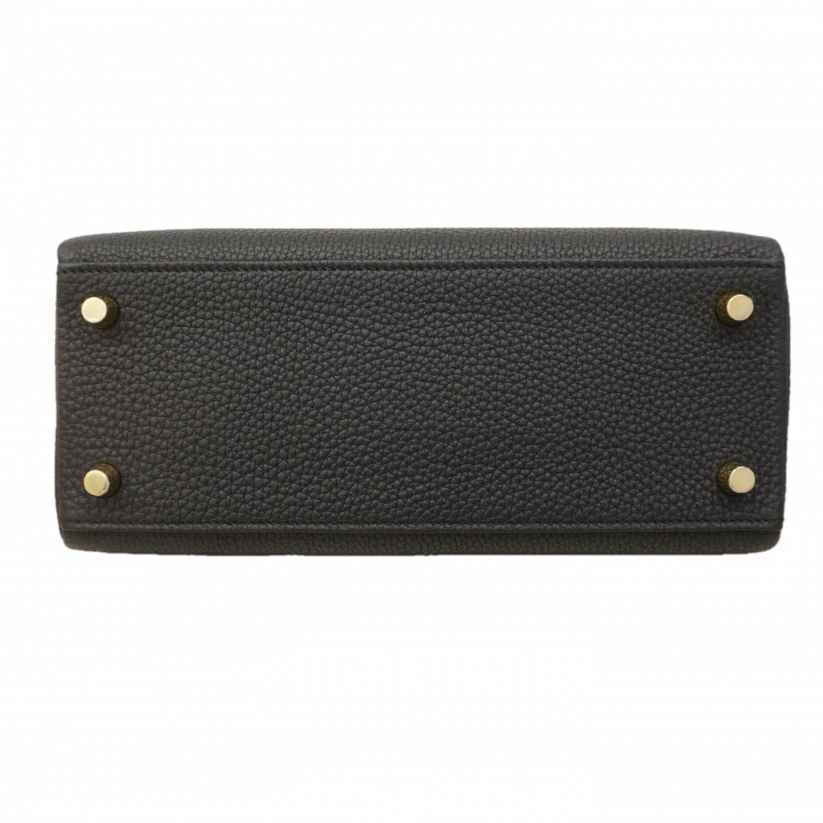 Hermes Handbag Kelly 25 Togo Black Gold 2-Way Bag — view 3