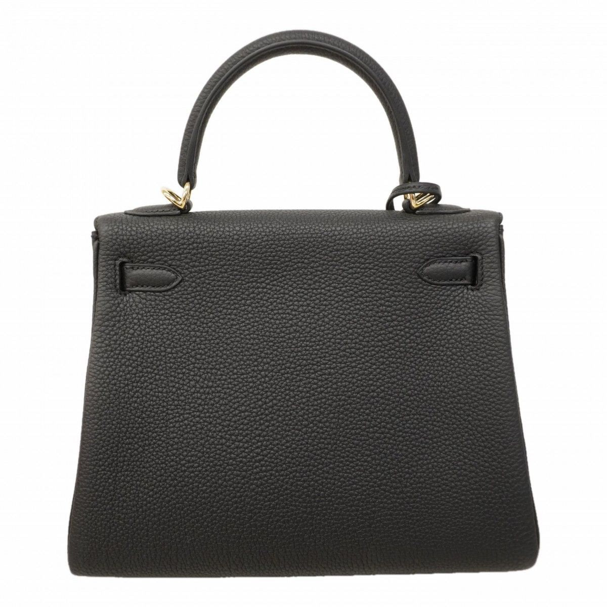 Hermes Handbag Kelly 25 Togo Black Gold 2-Way Bag — view 6