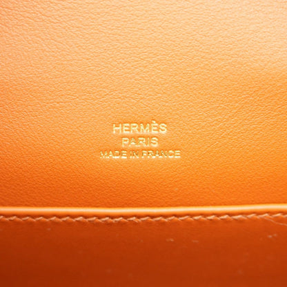 Hermes Handbag Pochette Kelly Swift Cui Buru Gold — view 5