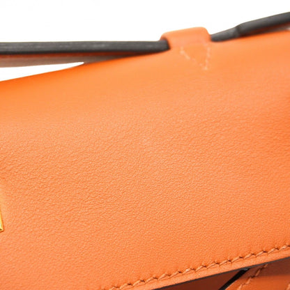 Hermes Handbag Pochette Kelly Swift Cui Buru Gold — view 6