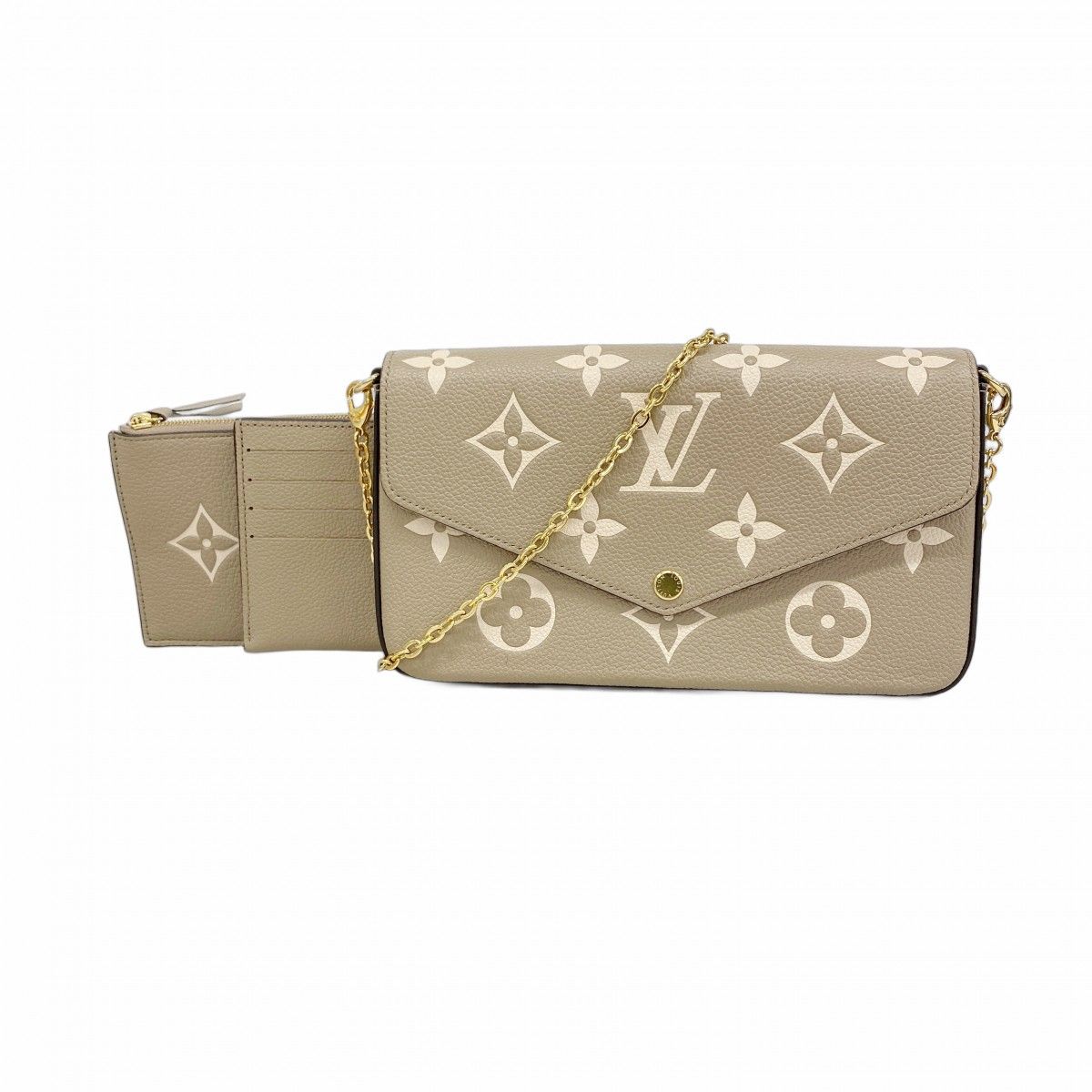 Louis Vuitton Shoulder Wallet Monogram Empreinte Bicolor Pochette Felicie