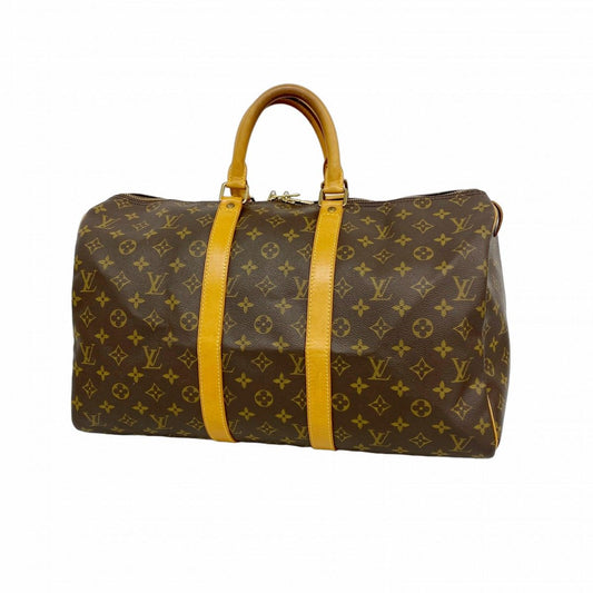 Louis Vuitton Boston Bag Monogram Keepall 45 Brown