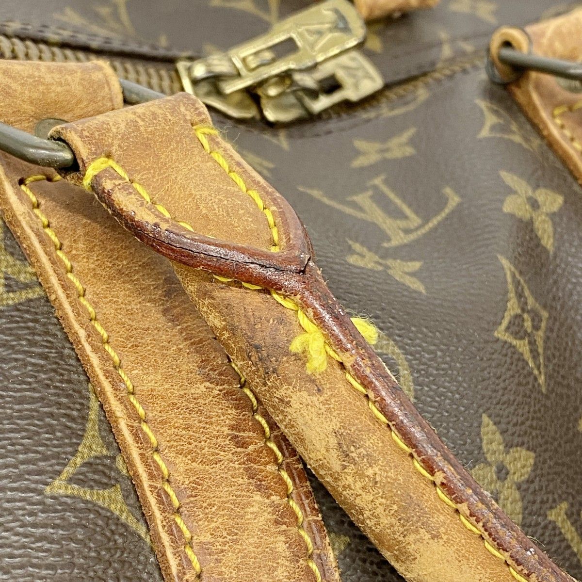Louis Vuitton Boston Bag Monogram Keepall 55 Brown — view 9