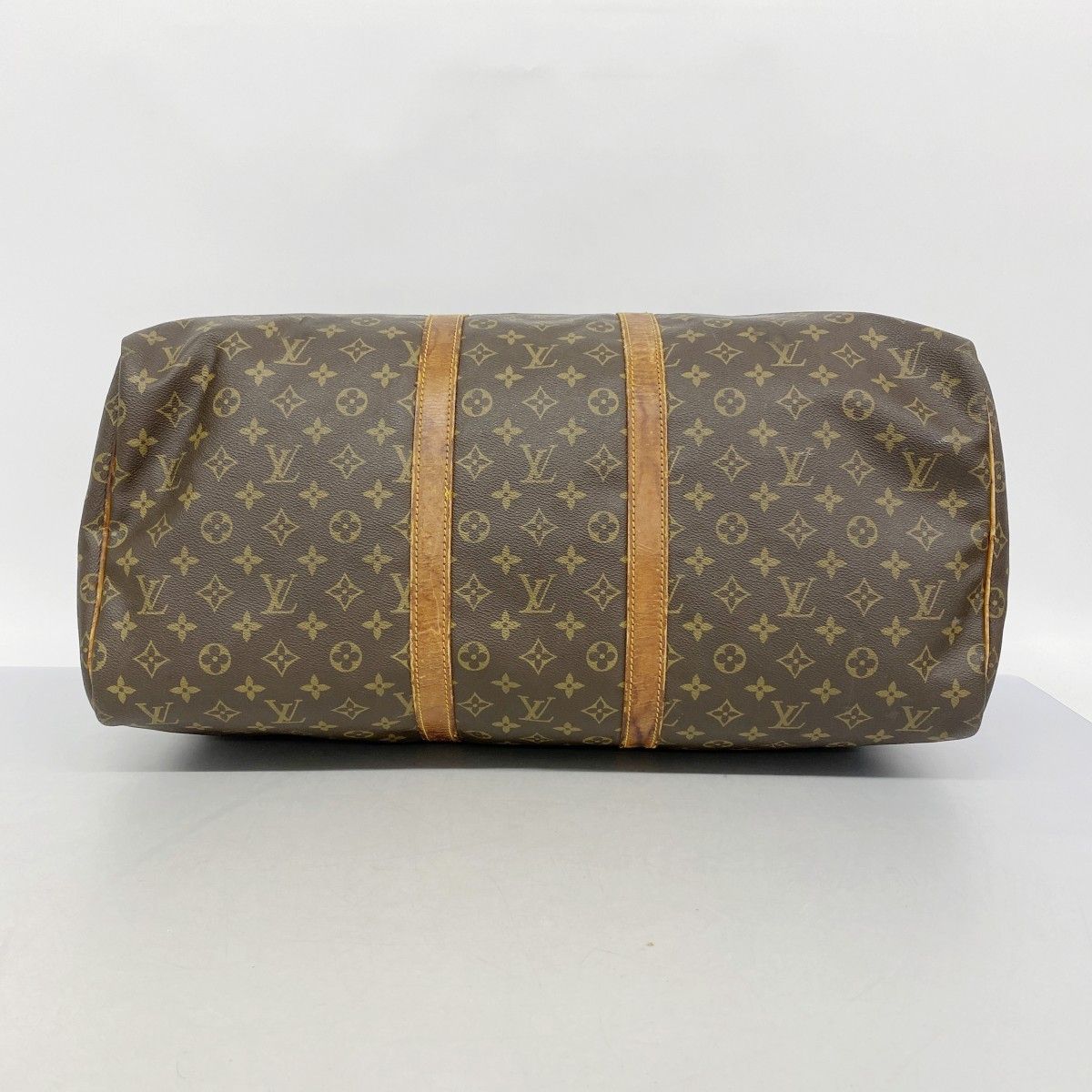 Louis Vuitton Boston Bag Monogram Keepall 55 Brown — view 3