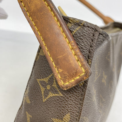 Louis Vuitton Shoulder Bag Monogram Looping MM Brown — view 7