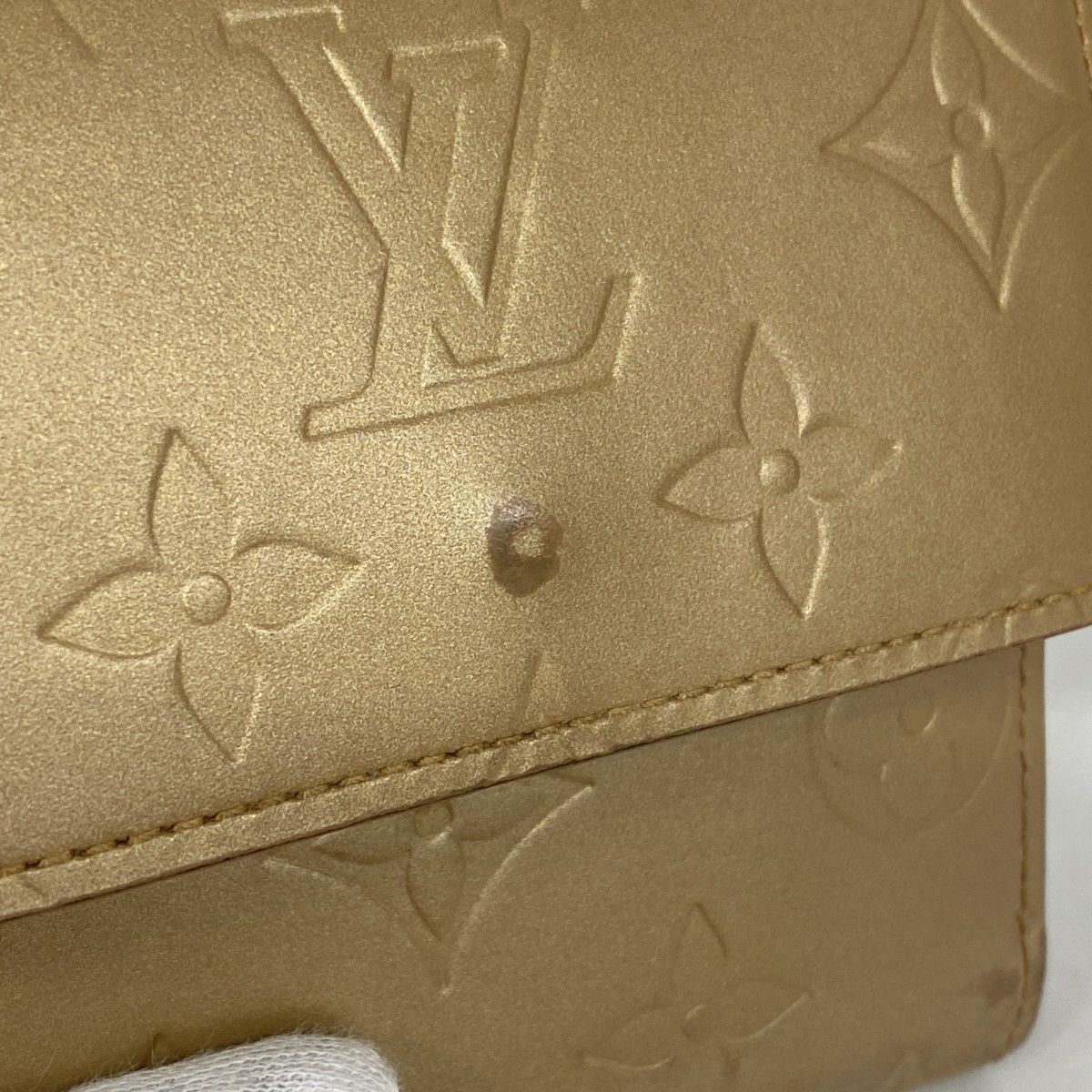 Louis Vuitton Trifold Wallet Monogram Matte Porte-Monnaie Billets Carte Cles — view 6