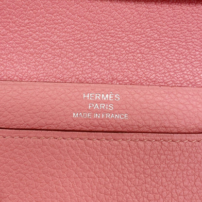 Hermes Card Case Evercolor Roseuete Silver — view 4