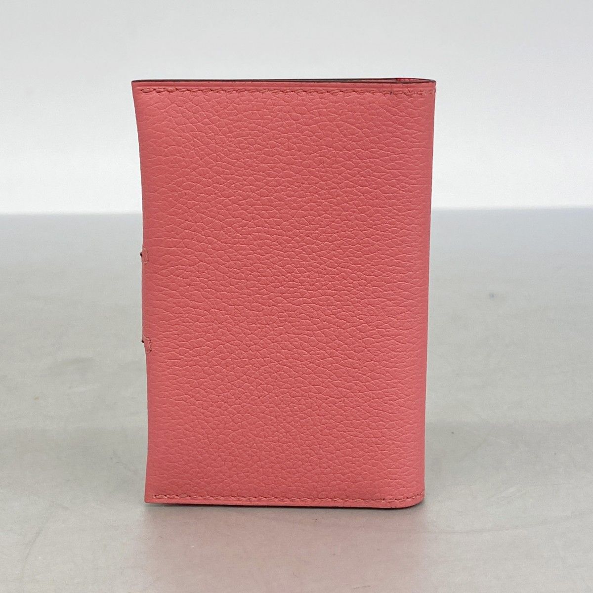 Hermes Card Case Evercolor Roseuete Silver — view 5