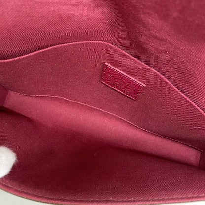 Louis Vuitton Shoulder Wallet Monogram Pochette Felicie Brown Fuchsia — view 4