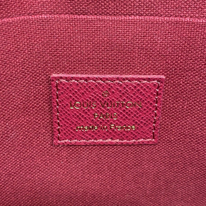 Louis Vuitton Shoulder Wallet Monogram Pochette Felicie Brown Fuchsia — view 5