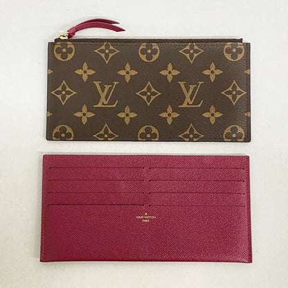 Louis Vuitton Shoulder Wallet Monogram Pochette Felicie Brown Fuchsia — view 7