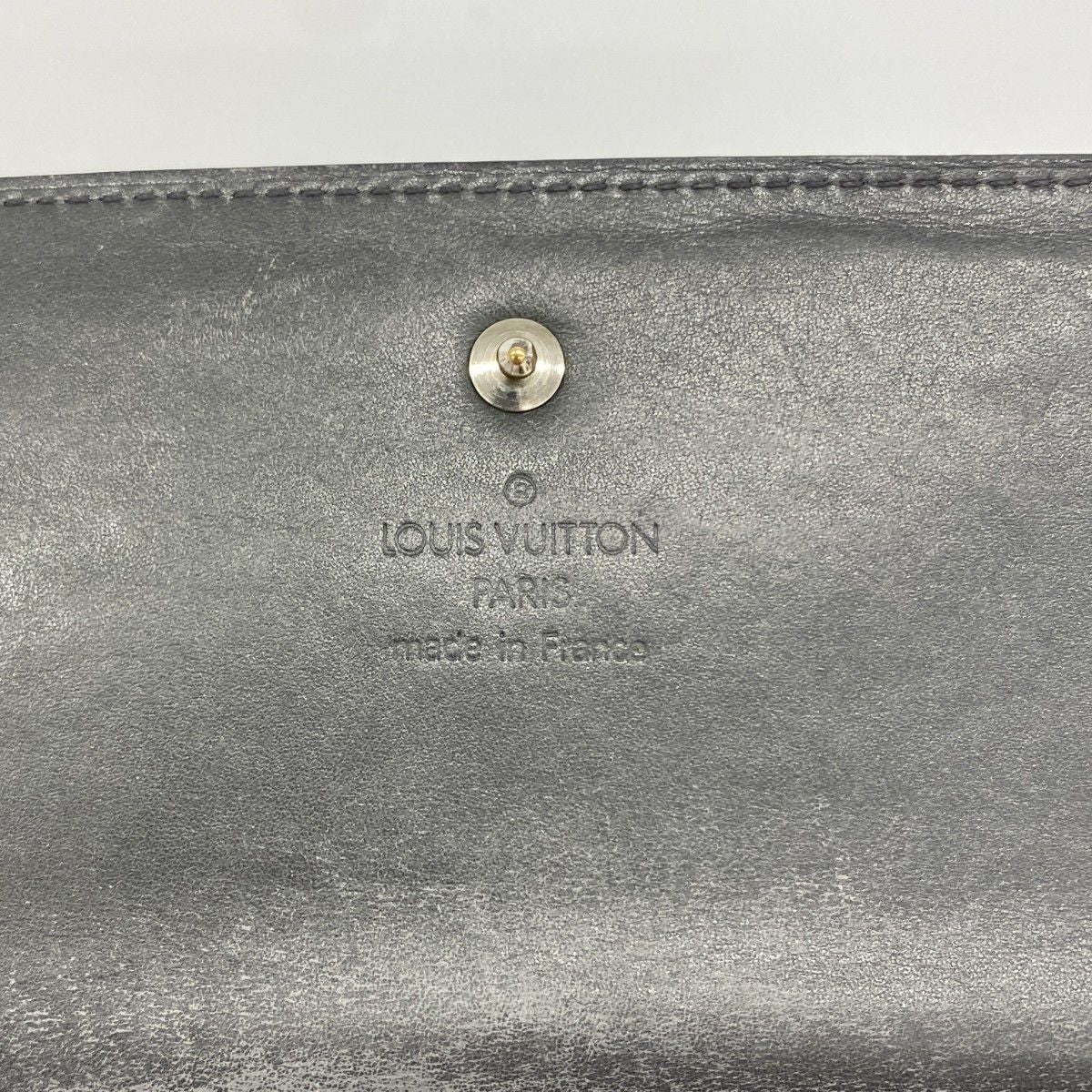 Louis Vuitton Trifold Wallet Monogram Matte Porte Tresor International Noir — view 4