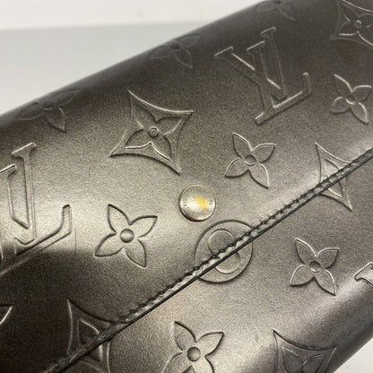 Louis Vuitton Trifold Wallet Monogram Matte Porte Tresor International Noir — view 9
