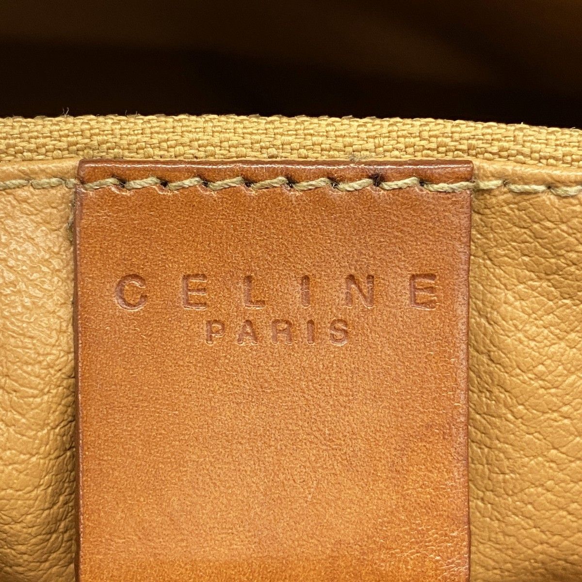 Celine Tote Macadam Brown Gold — view 5
