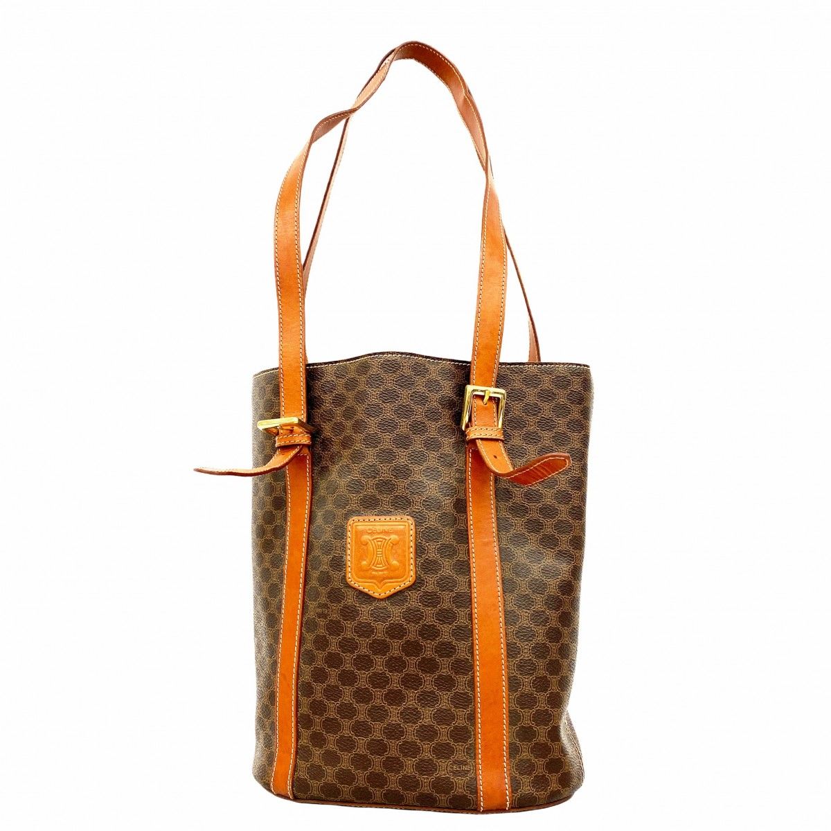 Celine Tote Macadam Brown Gold