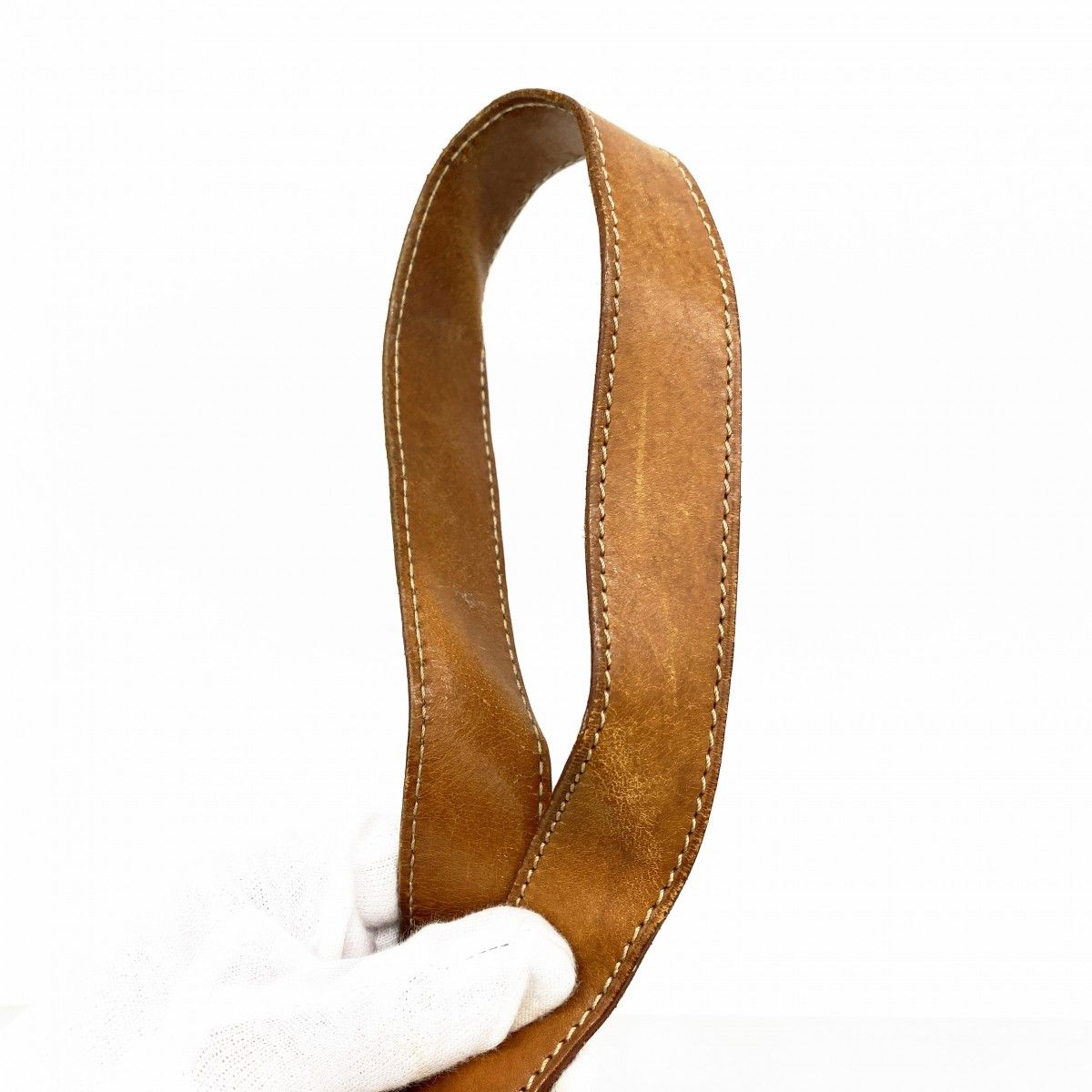 Celine Shoulder Bag Macadam Brown Gold — view 9