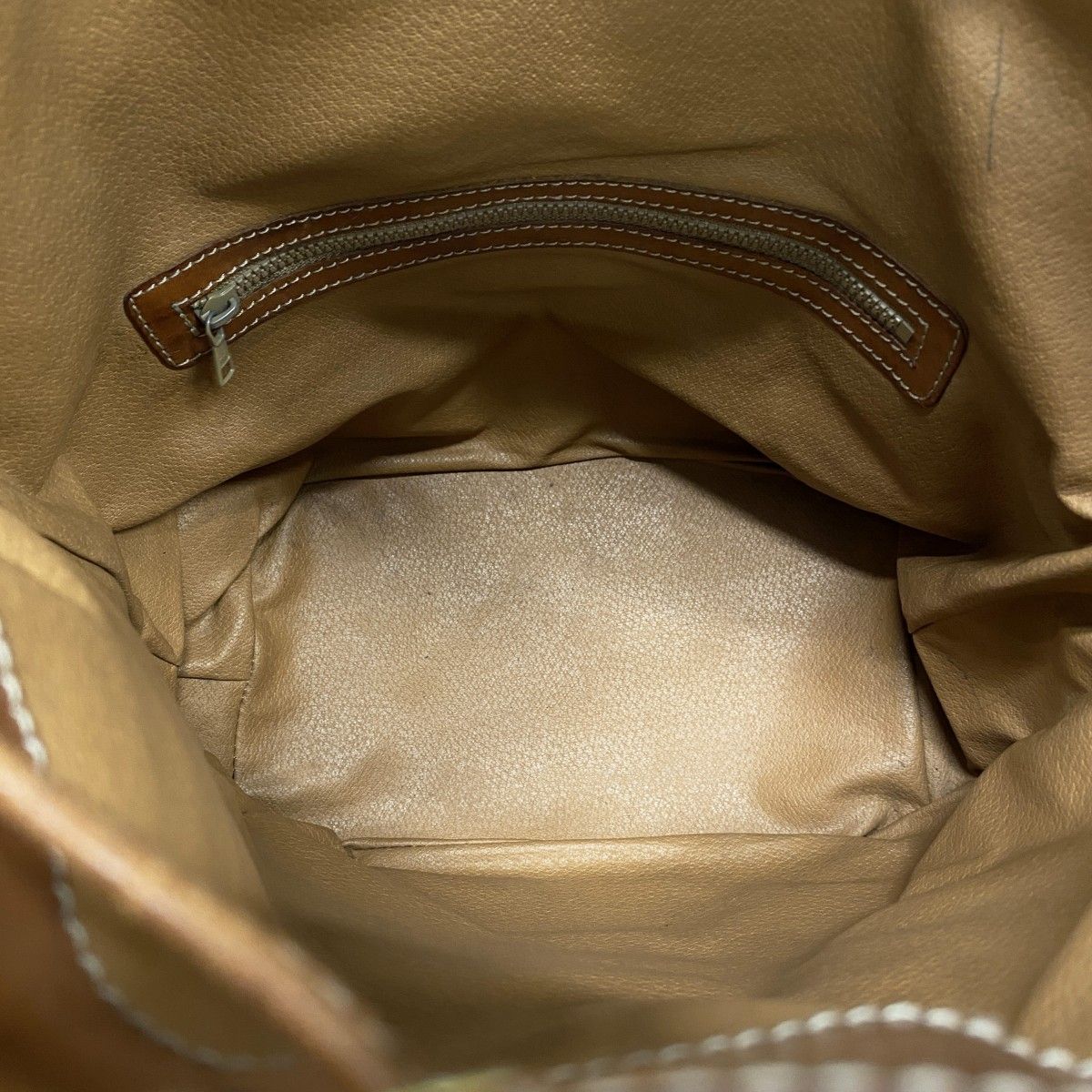 Celine Shoulder Bag Macadam Brown Gold — view 4