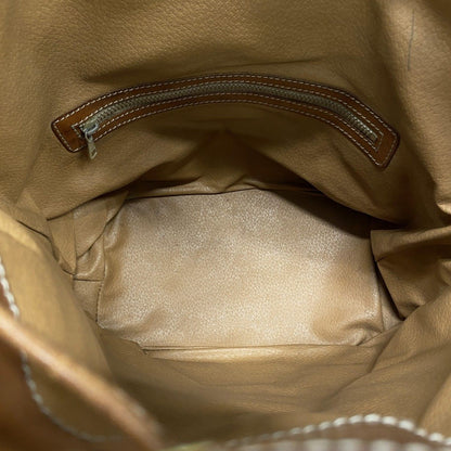 Celine Shoulder Bag Macadam Brown Gold — view 4