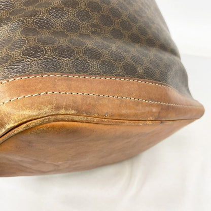 Celine Shoulder Bag Macadam Brown Gold — view 7