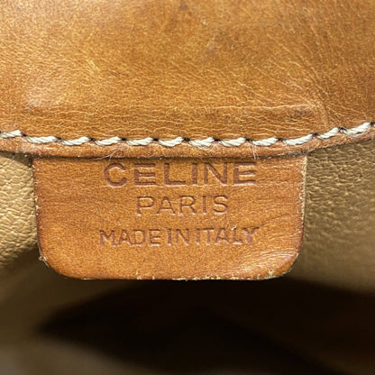 Celine Shoulder Bag Macadam Brown Gold — view 5
