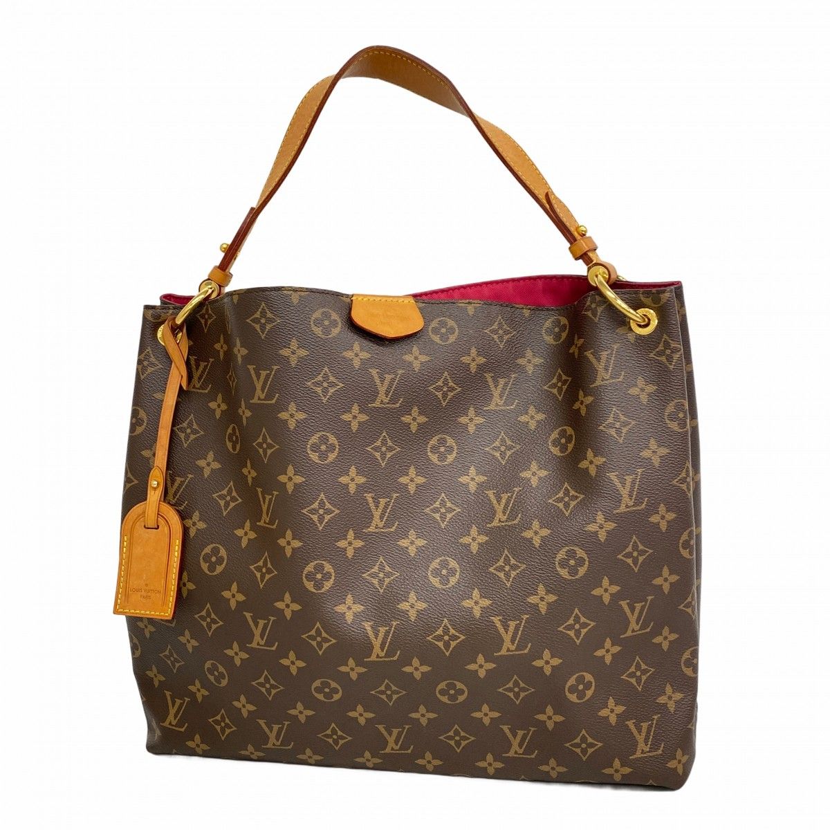 Louis Vuitton Shoulder Bag Monogram Gray Souffle MM Pivoine