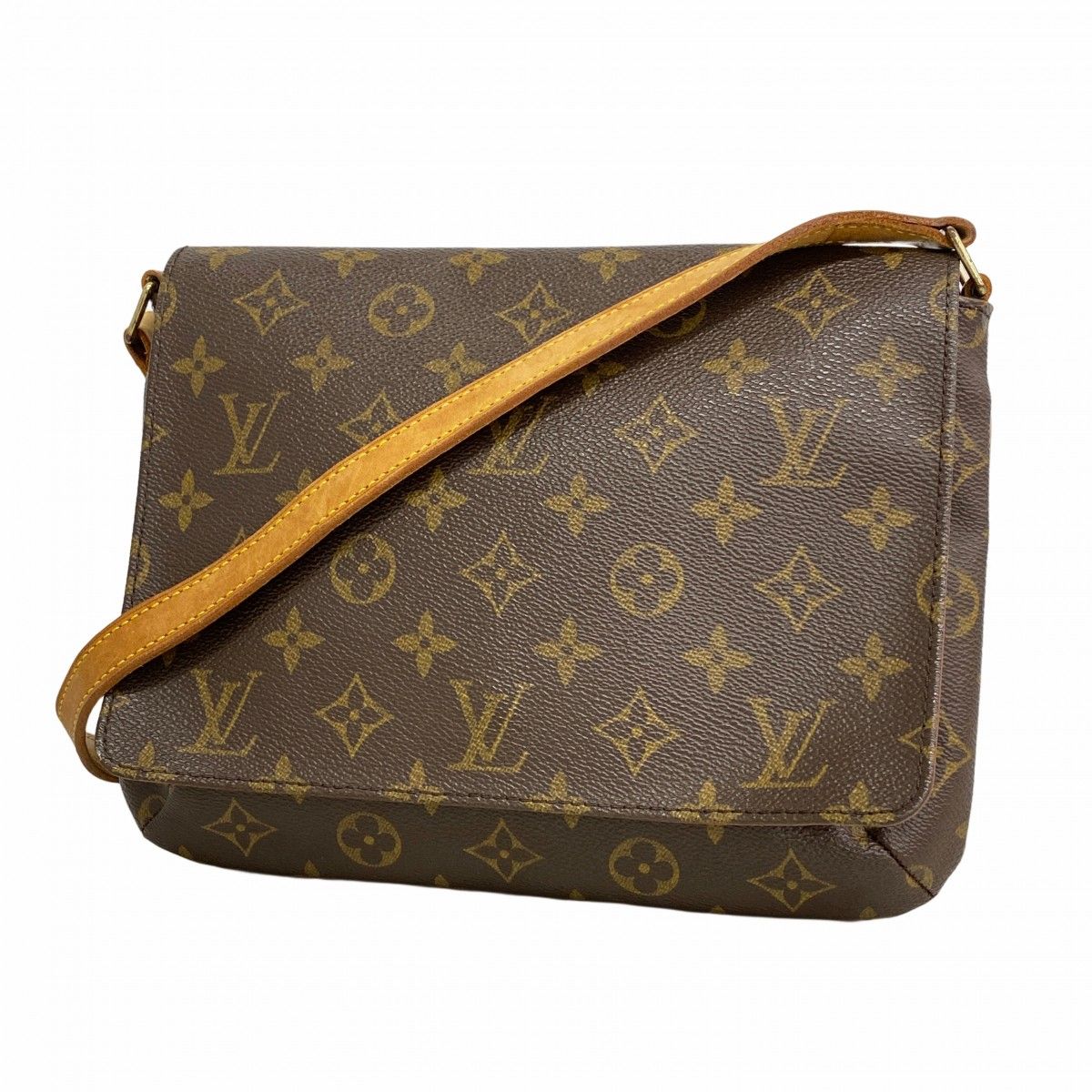 Louis Vuitton Shoulder Bag Monogram Musette Tango Short Strap Brown