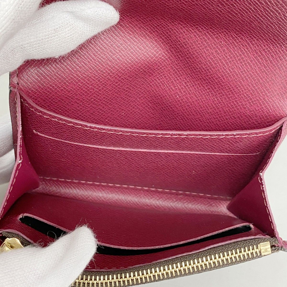 Louis Vuitton Coin Case Monogram Porte-Monnaie Rosalie Fuchsia Pink — view 3