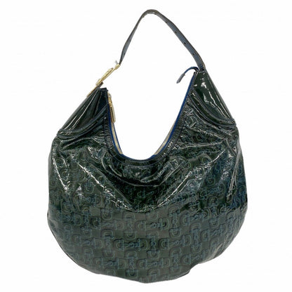 Gucci Shoulder Bag Horsebit Enamel Green Chien Pants Gold