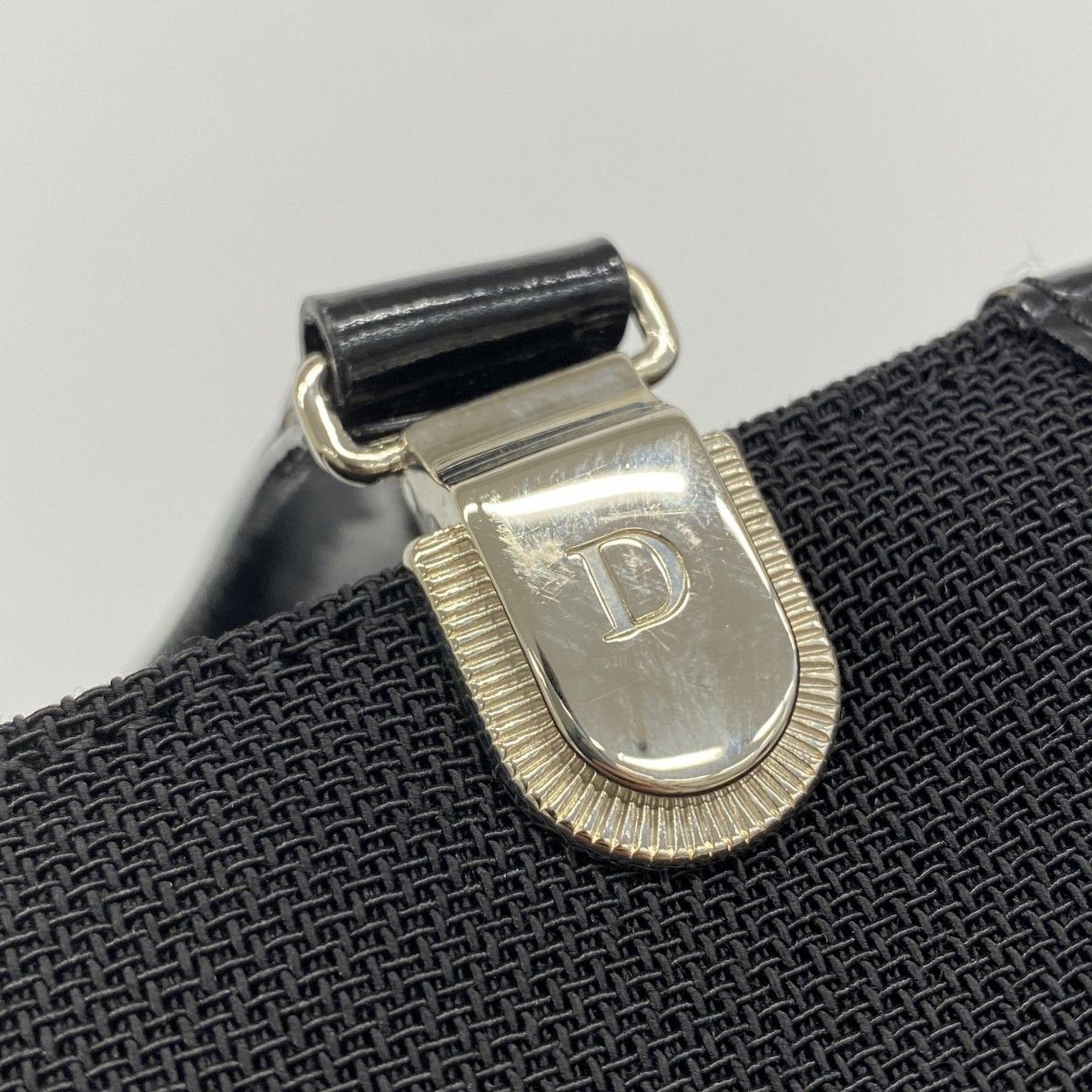 Dior Handbag Canvas Black Silver 2-Way Bag — view 9