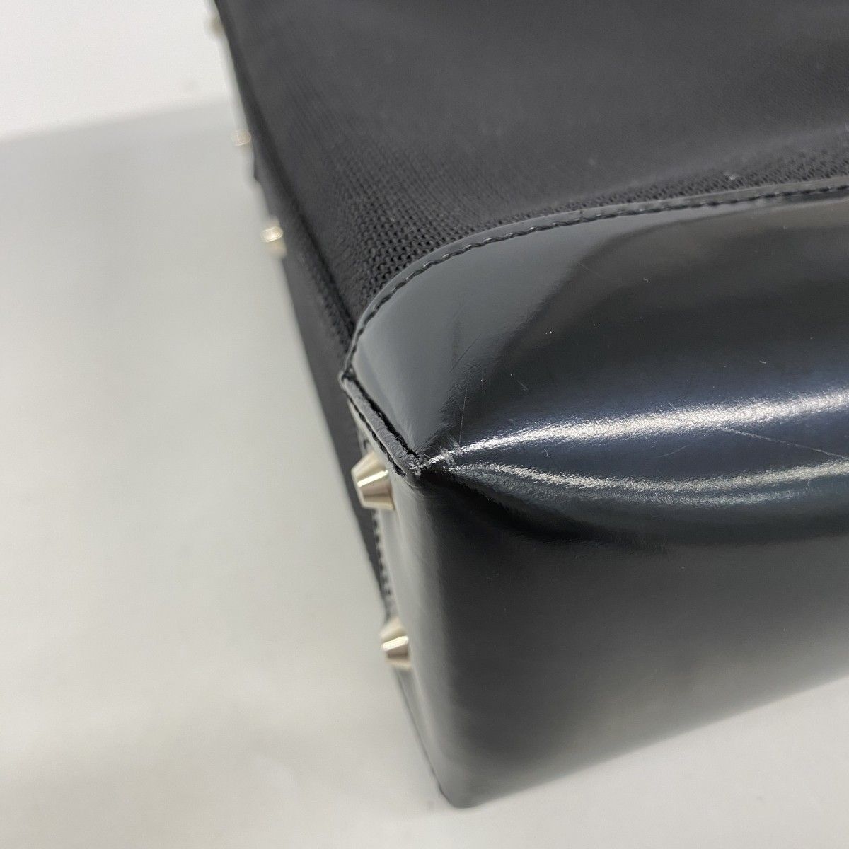 Dior Handbag Canvas Black Silver 2-Way Bag — view 7
