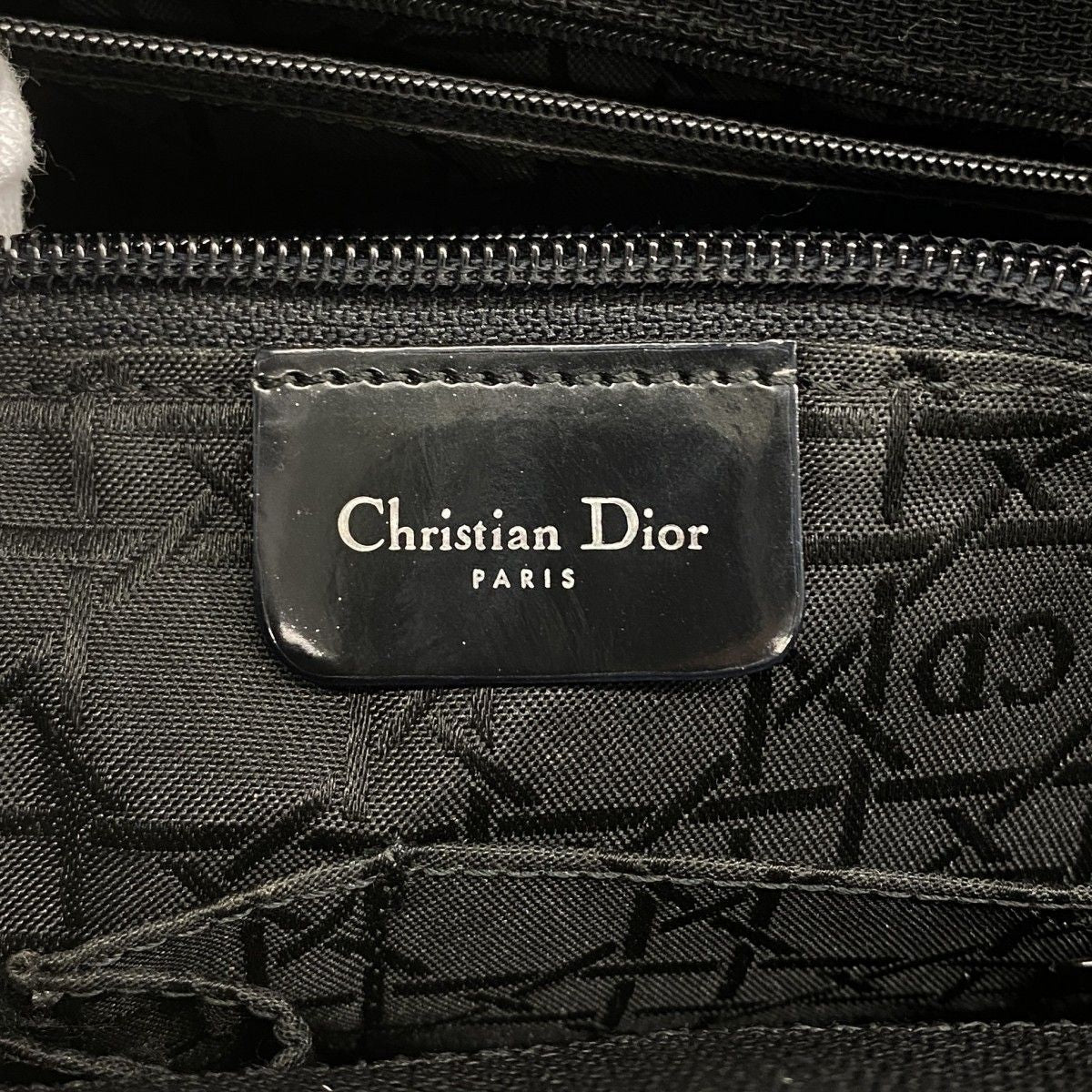 Dior Handbag Canvas Black Silver 2-Way Bag — view 5
