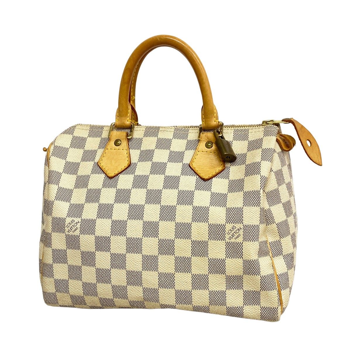 Louis Vuitton Handbag Damier Azur Speedy 25 White