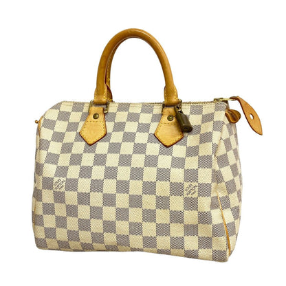 Louis Vuitton Handbag Damier Azur Speedy 25 White