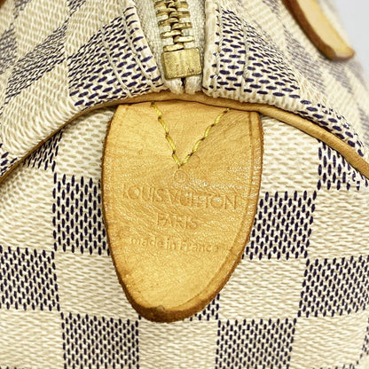 Louis Vuitton Handbag Damier Azur Speedy 25 White — view 5