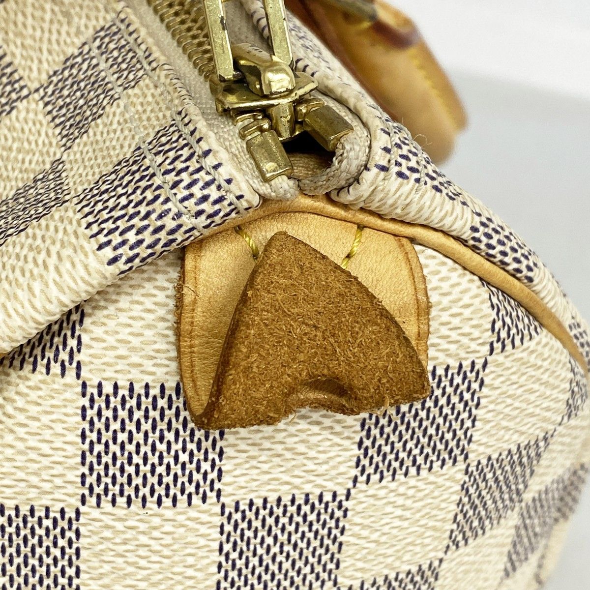 Louis Vuitton Handbag Damier Azur Speedy 25 White — view 7