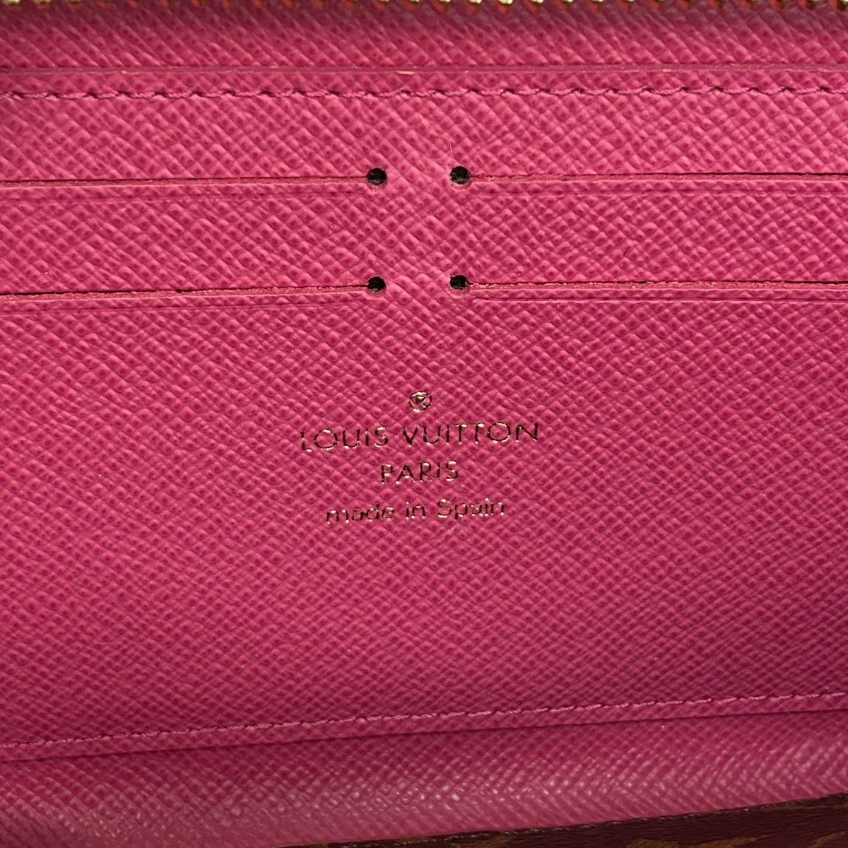 Louis Vuitton Wallet Monogram Portefeuille Clemence Flower Charm Hot Pink Cles — view 4